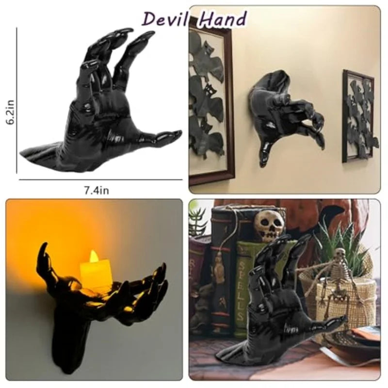 Creepy Hands Wall Candle Holder Decoration