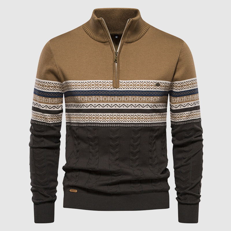 Alvano Half Zip Knit Sweater