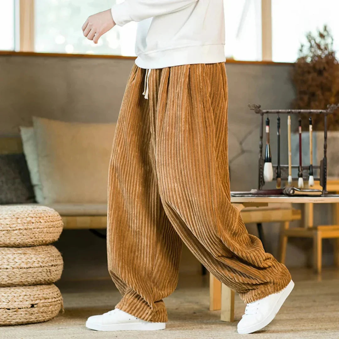 Arlo Wide-Leg Corduroy Pants - Members