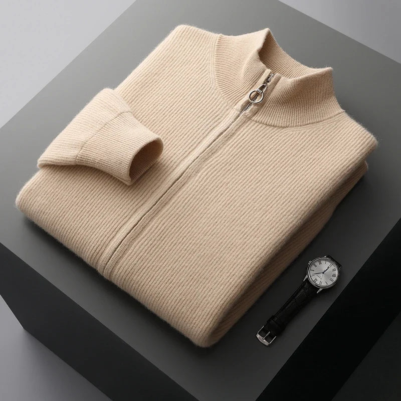 Halden Cashmere Blend Zip Cardigan