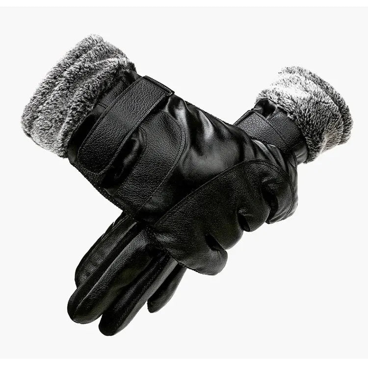 Men’s Leather Touchscreen Gloves