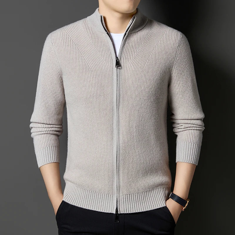 Eldrin Wool Zip Cardigan