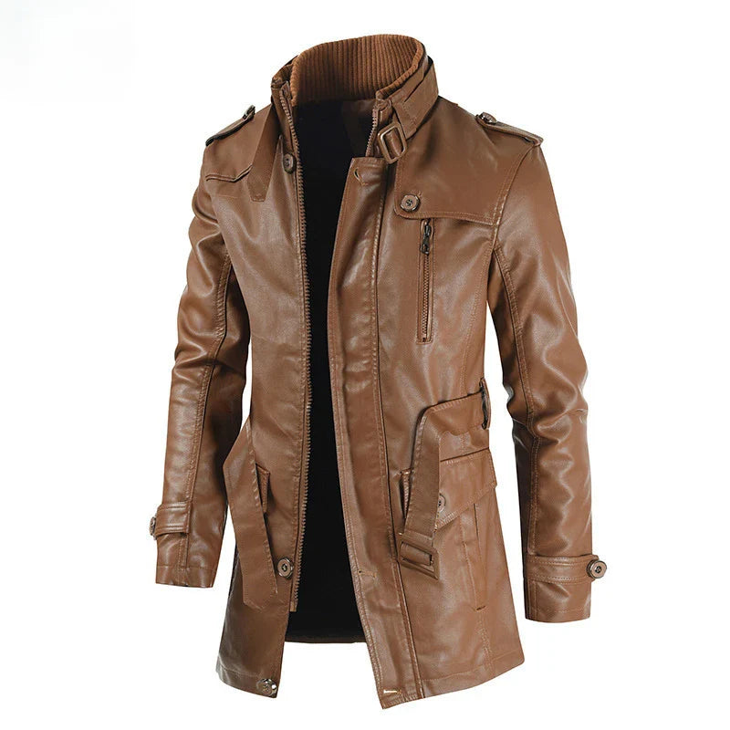 Ravenna Long Leather Jacket