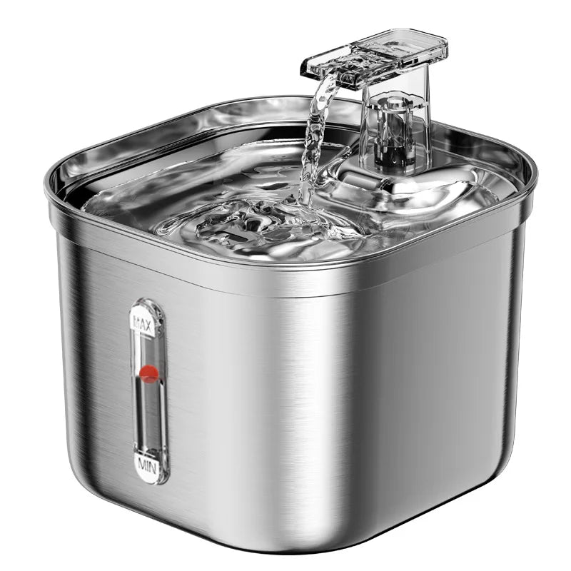 Automatic Stainless Steel Pet Water Fountain with Smart Filtratio