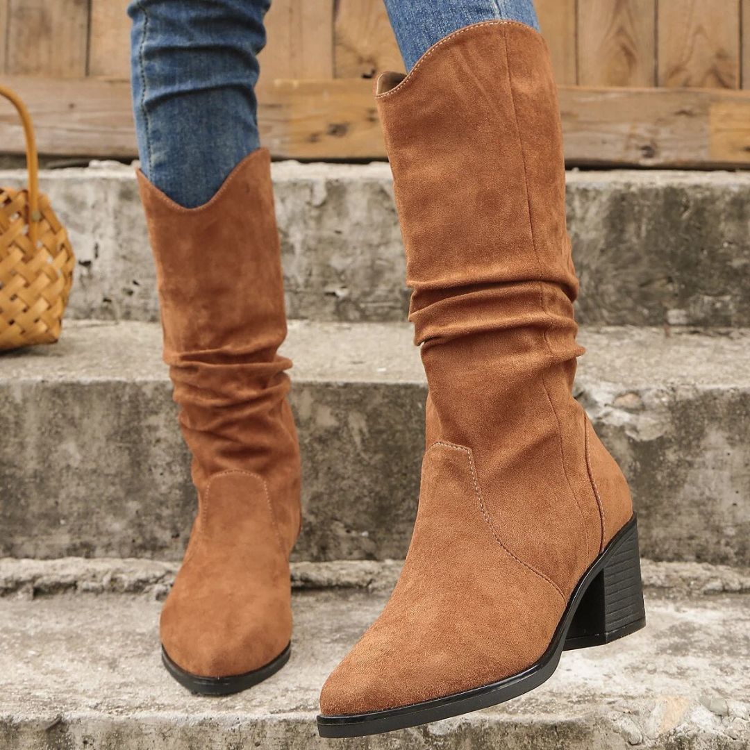 Marina Mid Calf Slouch Boots