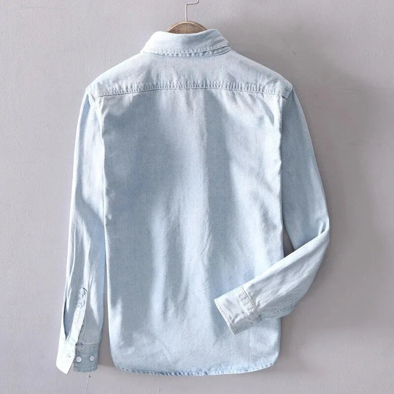 Dresden Cotton Denim Long Sleeve Shirt
