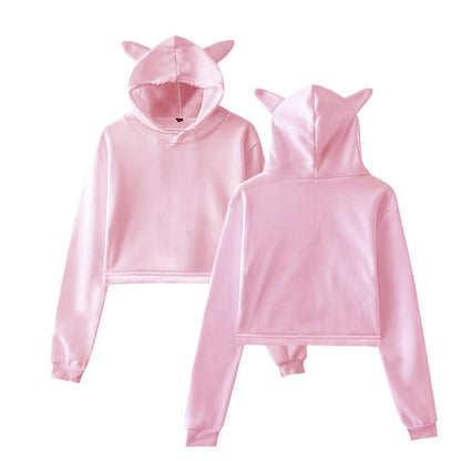 Elara Soft Cropped Hoodie