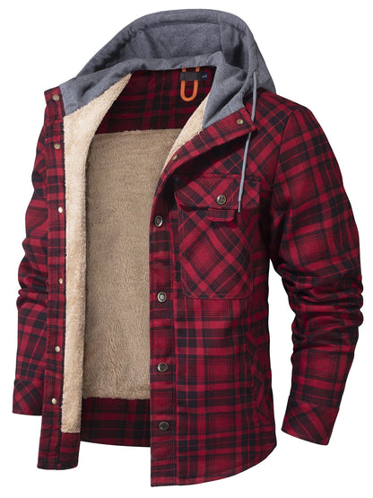 Hudson Hooded Flannel Jacket