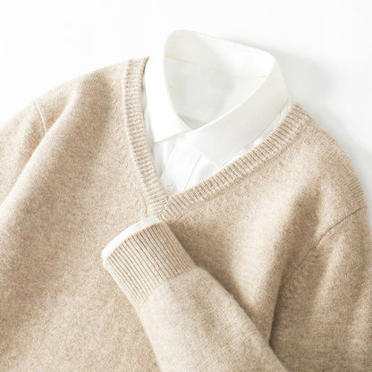 Olympia Merino V Neck Sweater