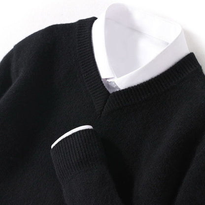 Olympia Merino V Neck Sweater