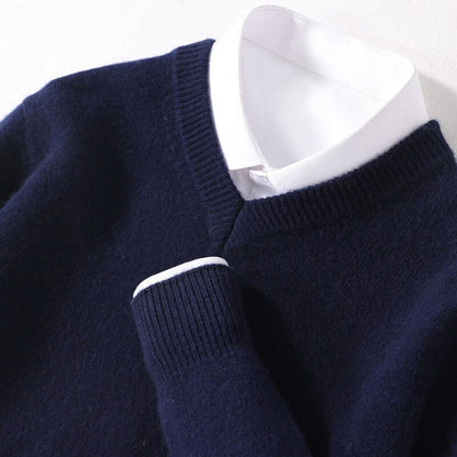Olympia Merino V Neck Sweater