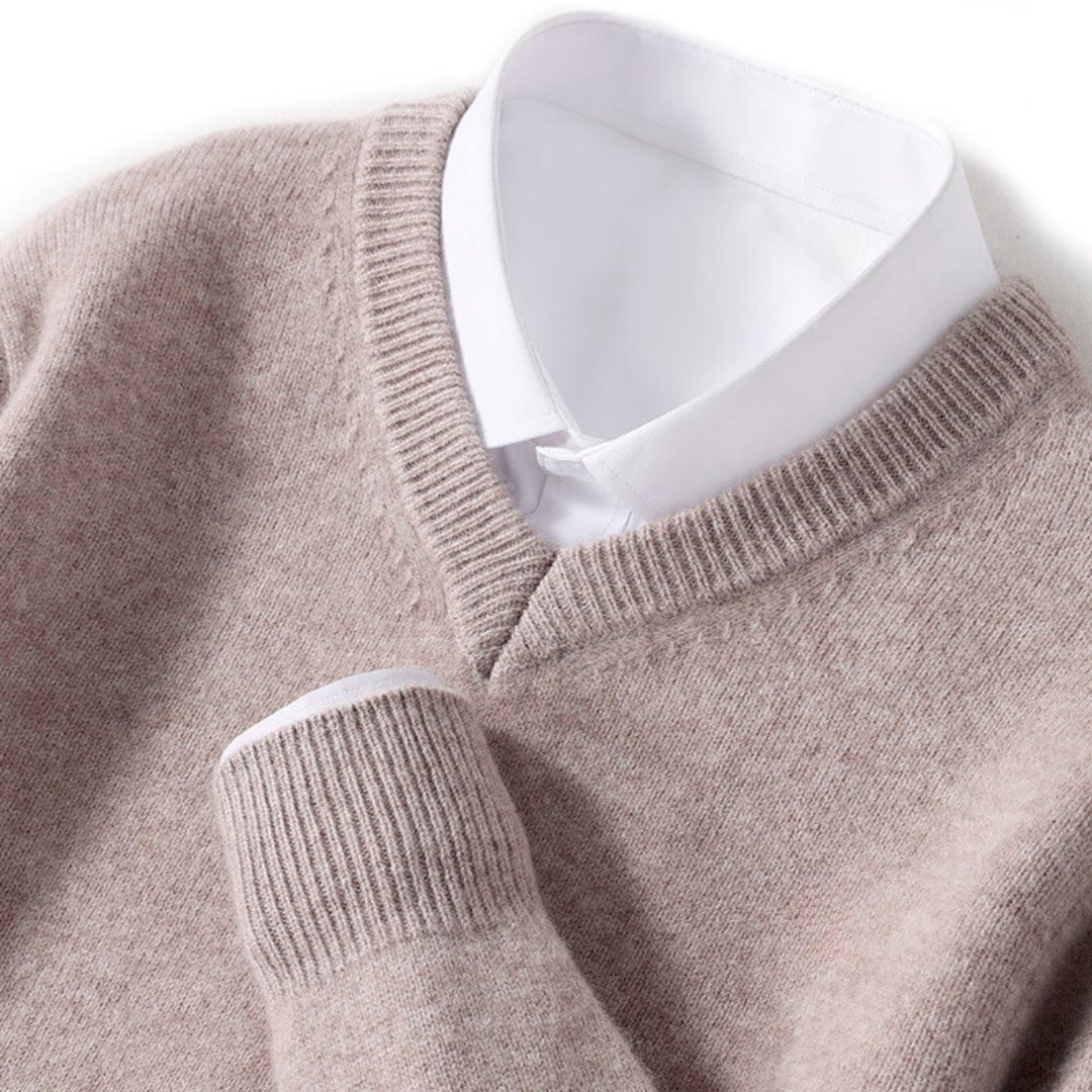 Olympia Merino V Neck Sweater