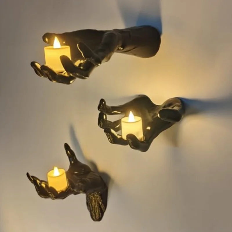 Creepy Hands Wall Candle Holder Decoration