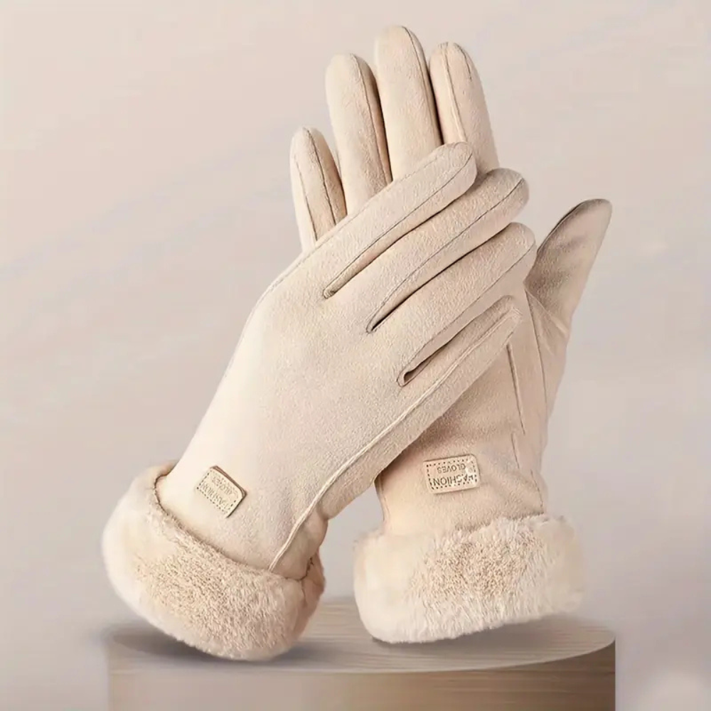 Plush Windproof Touchscreen Gloves