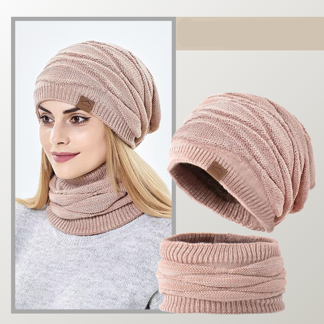 FrostFit Duo – Thermal Winter Hat and Scarf Set - Unisex