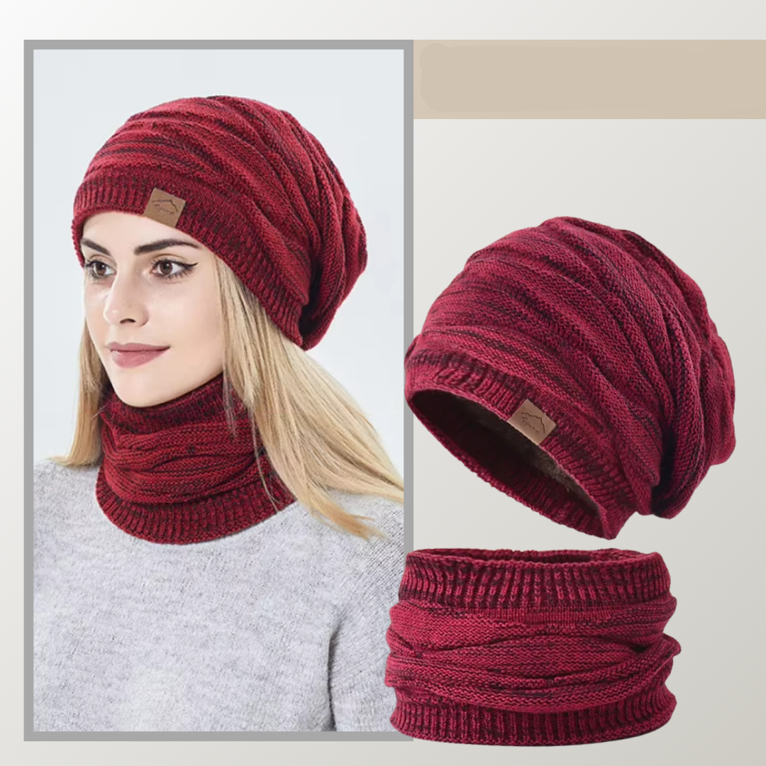 FrostFit Duo – Thermal Winter Hat and Scarf Set - Unisex
