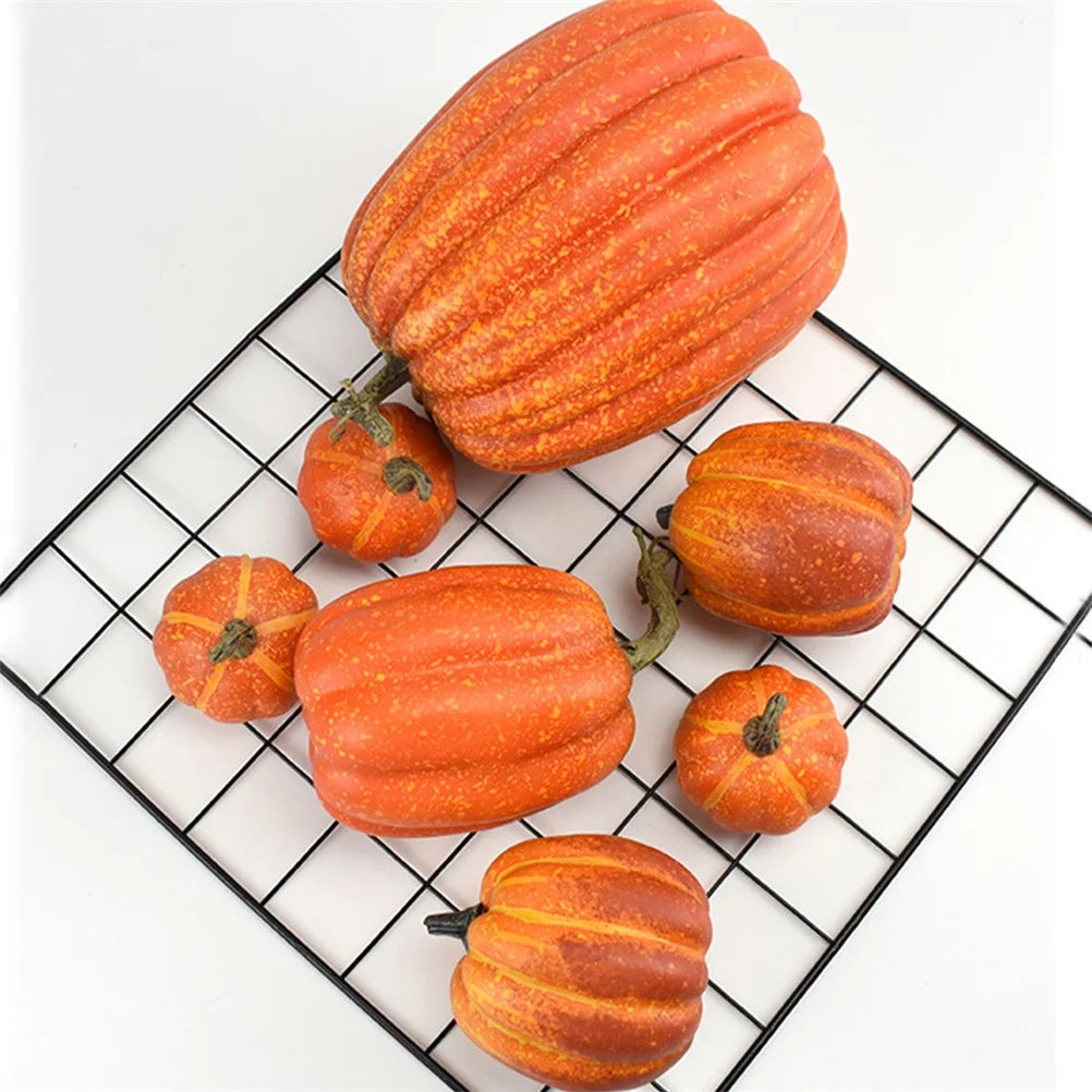 Realistic Artificial Pumpkins Halloween Decoration