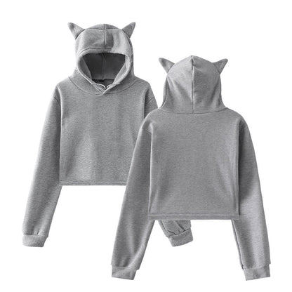 Elara Soft Cropped Hoodie