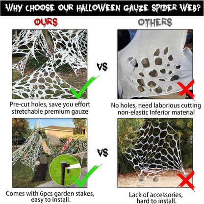 Giant Spider Web Decoration