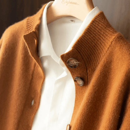 Camille Luxe Knit Button Cardigan