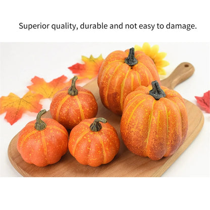 Realistic Artificial Pumpkins Halloween Decoration
