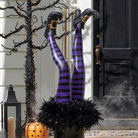 Purple and black