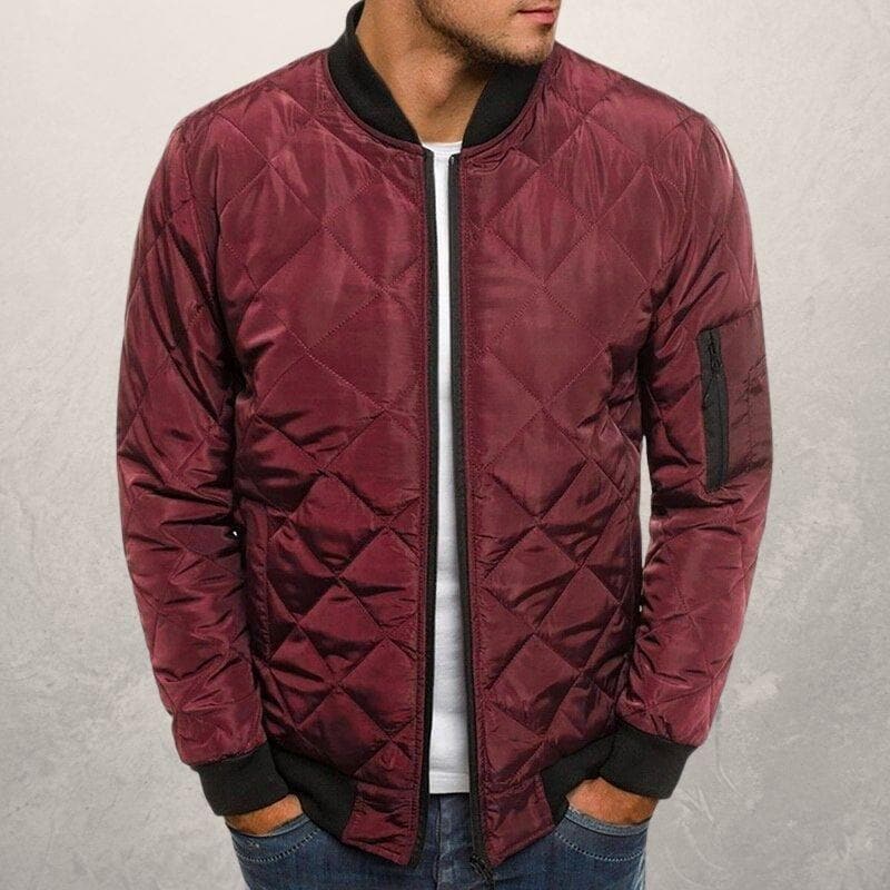 Aureon Quilted Bomber Jacket
