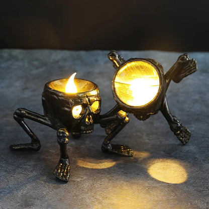 Halloween Flameless Skeleton Hand Tea Light Candles