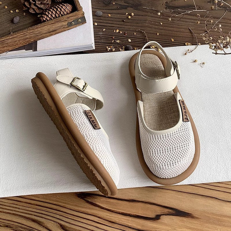 Flora Woven Leather Sandals