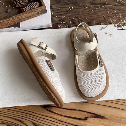 Flora Woven Leather Sandals