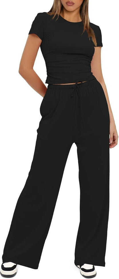 Cozy Flow 2 Piece Wide Leg Set