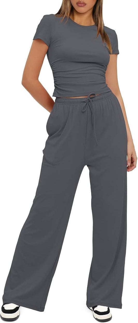 Cozy Flow 2 Piece Wide Leg Set