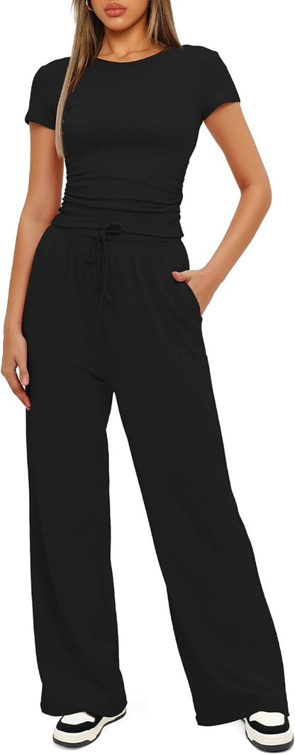 Cozy Flow 2 Piece Wide Leg Set