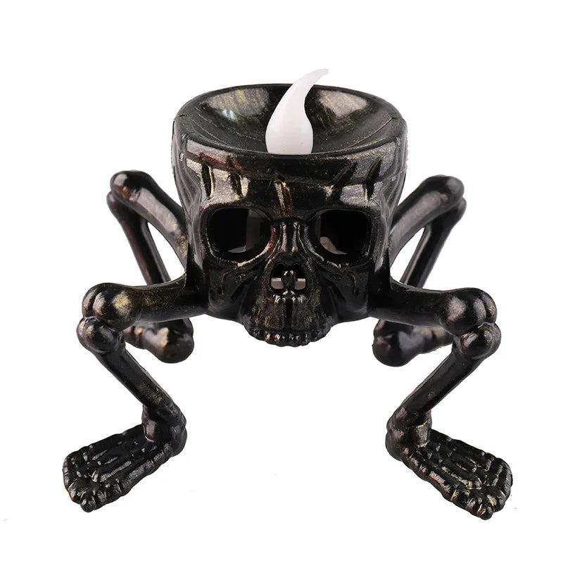 Halloween Flameless Skeleton Hand Tea Light Candles