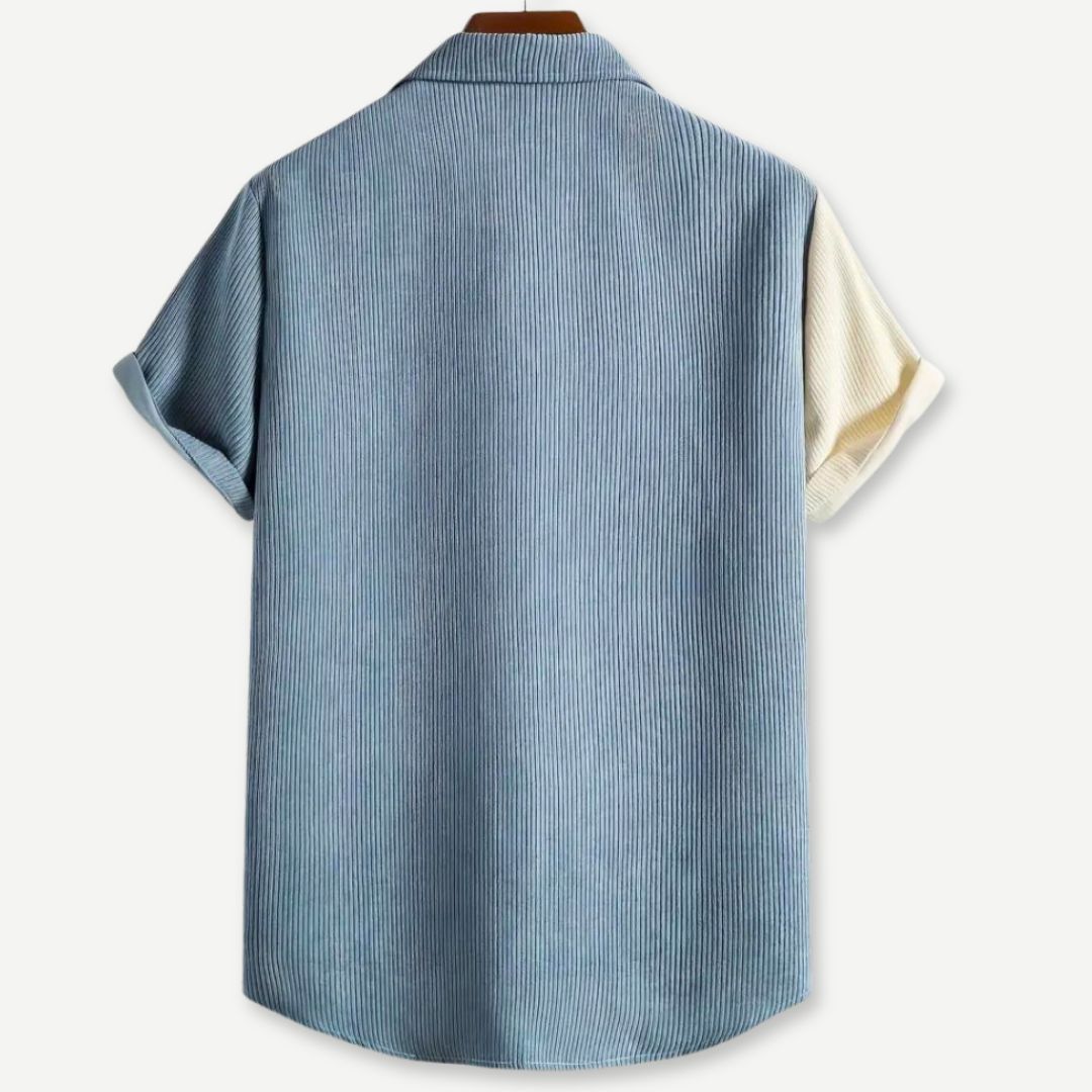 Relaxed Two Tone Ribbed Shirt