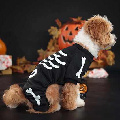 Skeleton Dog Jumpsuit Costume