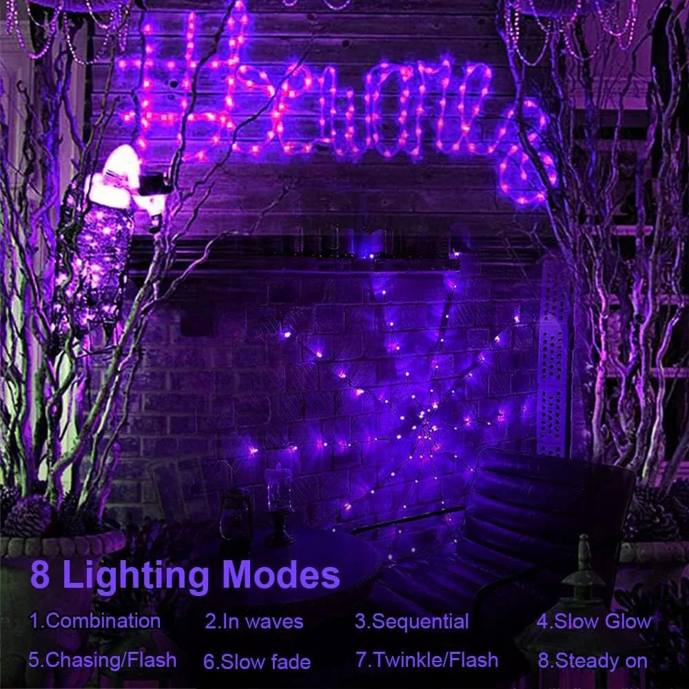 Spider Web Decoration with LED Lights Halloween Decoration