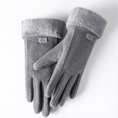 Plush Windproof Touchscreen Gloves