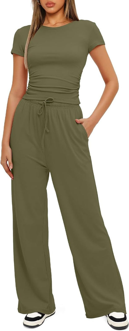 Cozy Flow 2 Piece Wide Leg Set