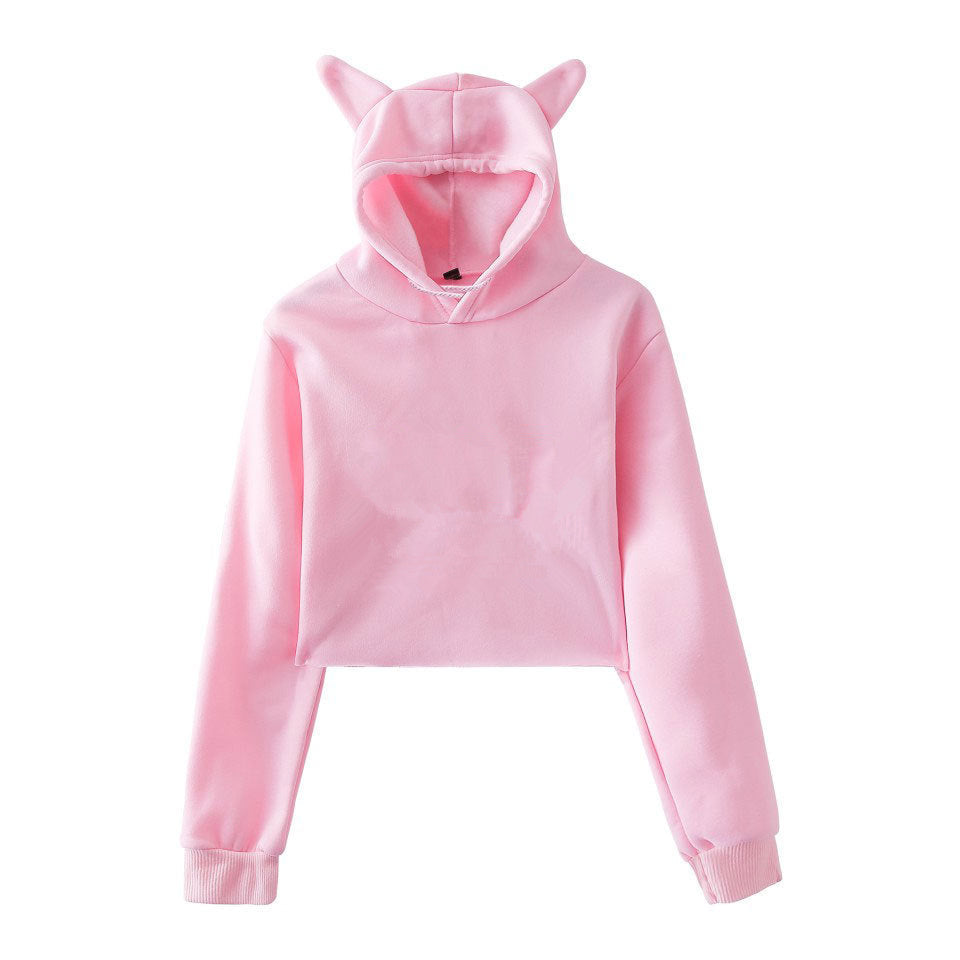 Elara Soft Cropped Hoodie