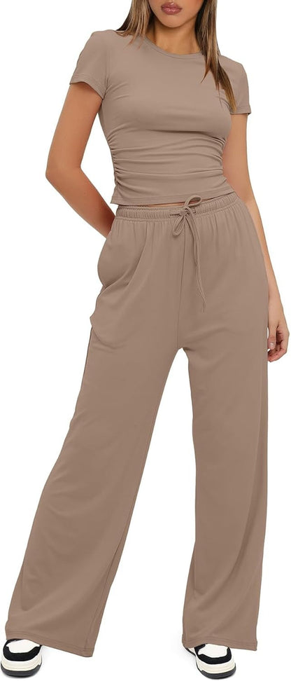 Cozy Flow 2 Piece Wide Leg Set
