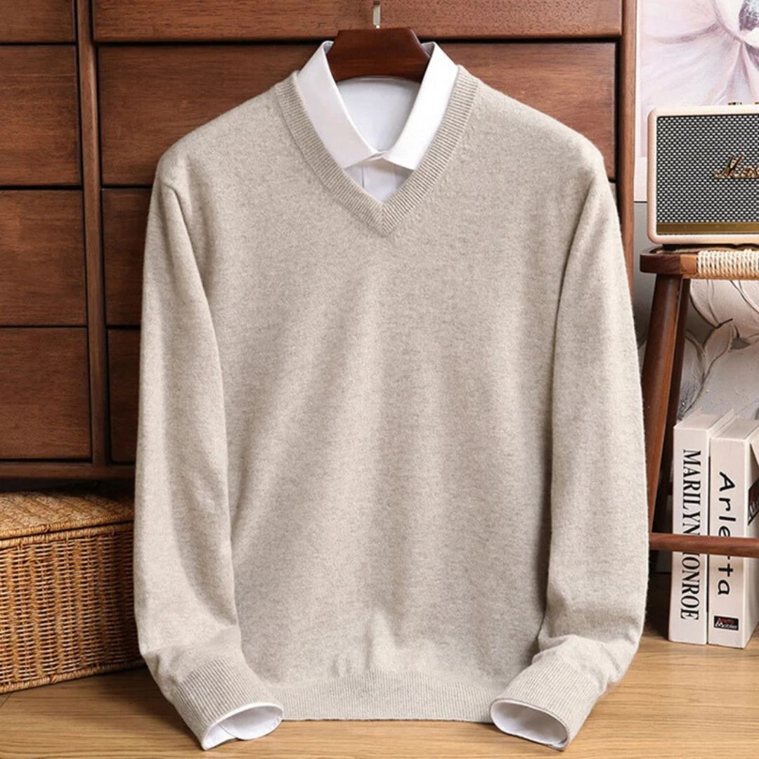 Olympia Merino V Neck Sweater