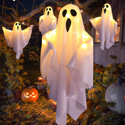 Hanging Lighted Ghost Decoration