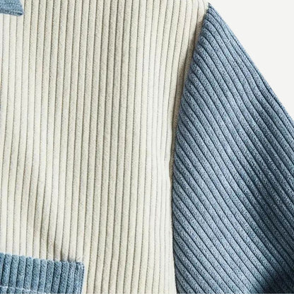 Relaxed Two Tone Ribbed Shirt