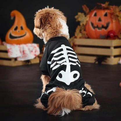 Skeleton Dog Jumpsuit Costume