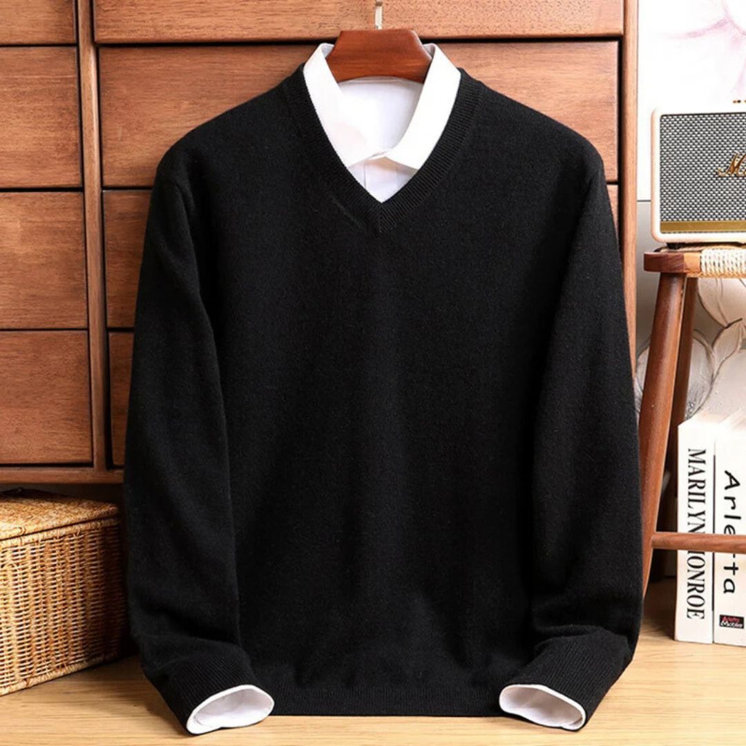 Olympia Merino V Neck Sweater