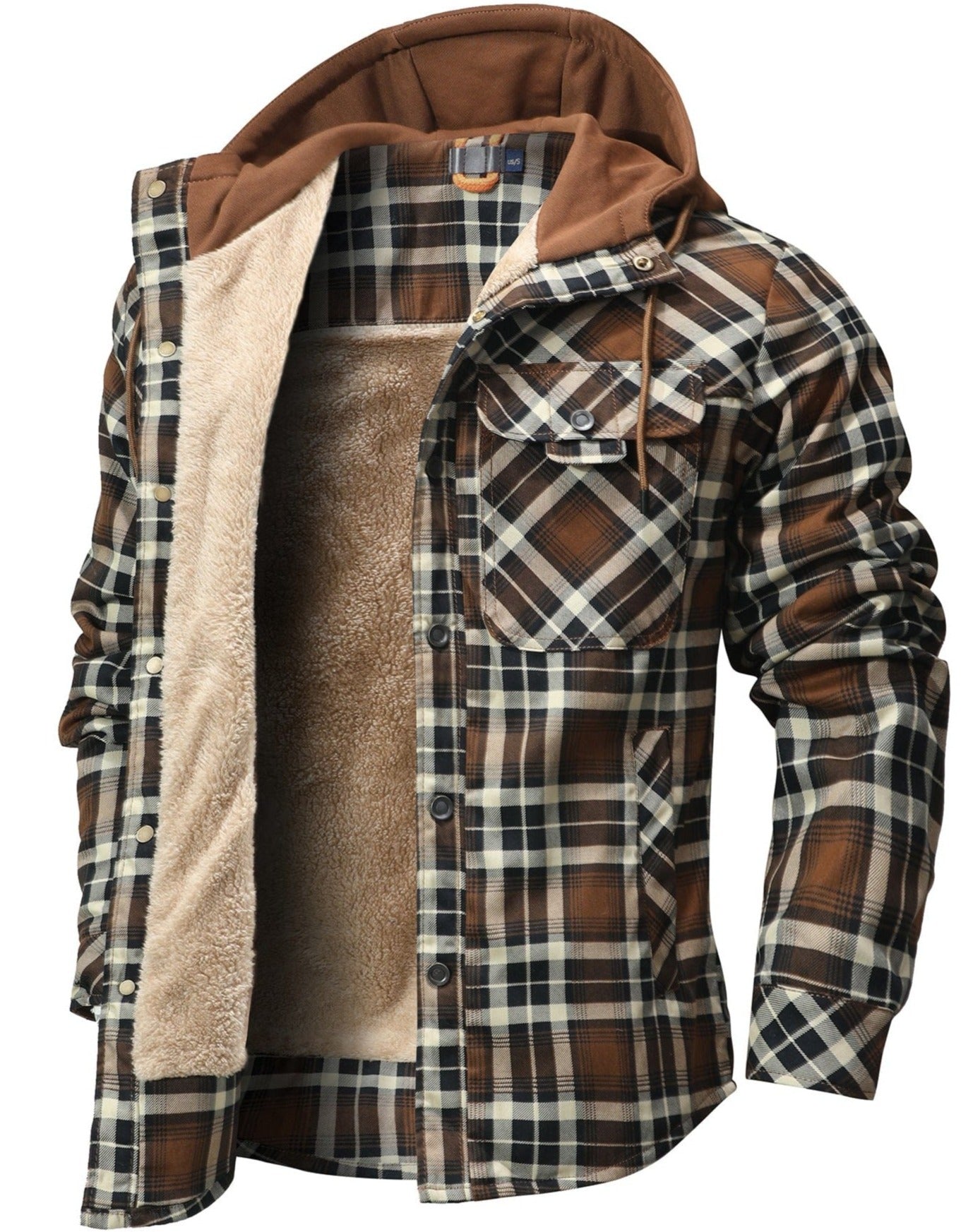 Hudson Hooded Flannel Jacket