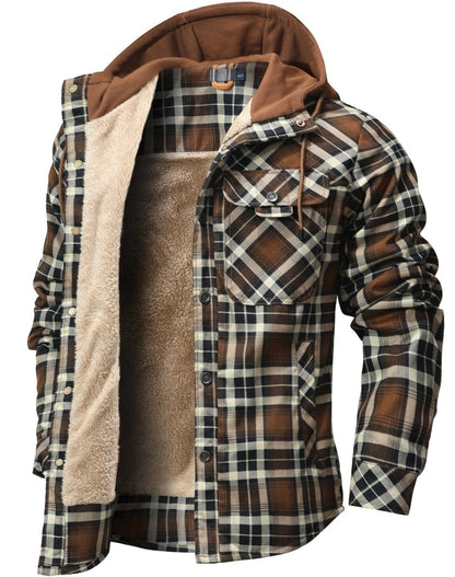 Hudson Hooded Flannel Jacket