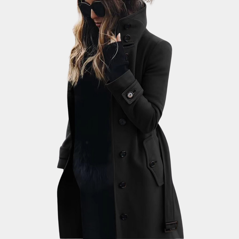 Valencia Double Breasted Belted Trench Coat