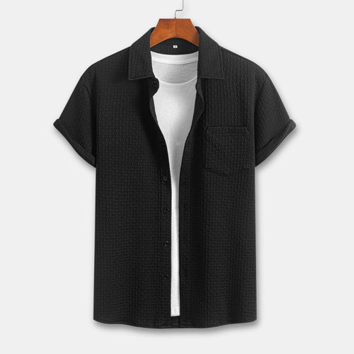 Lux Grid Button Up